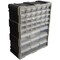 39-Drawer Plastic Small Parts Organizer Desktop Or Wall Storage Drawers Black